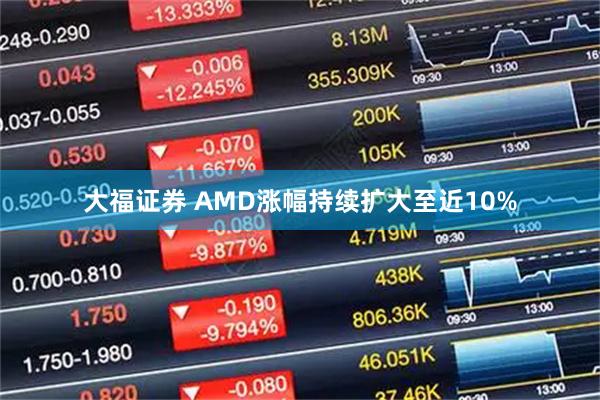 大福证券 AMD涨幅持续扩大至近10%